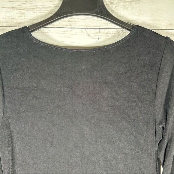 Chico’s Traveler’s Classic Midi Cocktail Business Black Dress 2 L 12-14 NWT $99 - Picture 7 of 8